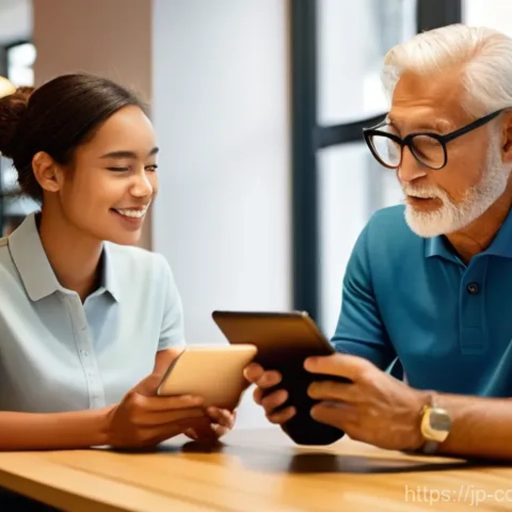 소비자 불만 관리 전략과 실행 사례 - **Prompt:** A diverse group of customers, including a young woman in a smart casual outfit and an ol...