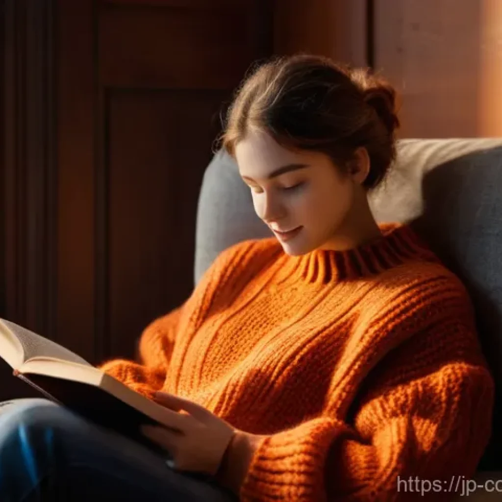 소비자 불만 처리 프로세스 개선 사례 - **Prompt:** A cozy, hyper-realistic scene of a young adult (mid-20s, gender-neutral, wearing a chunk...