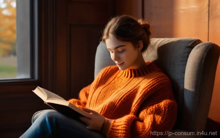 소비자 불만 처리 프로세스 개선 사례 - **Prompt:** A cozy, hyper-realistic scene of a young adult (mid-20s, gender-neutral, wearing a chunk...