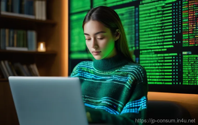 소비자 보호 관련 최신 연구와 글로벌 트렌드 연구와 분석 - **Prompt:** "A young woman (mid-20s) with a thoughtful expression, dressed in a comfortable yet styl...