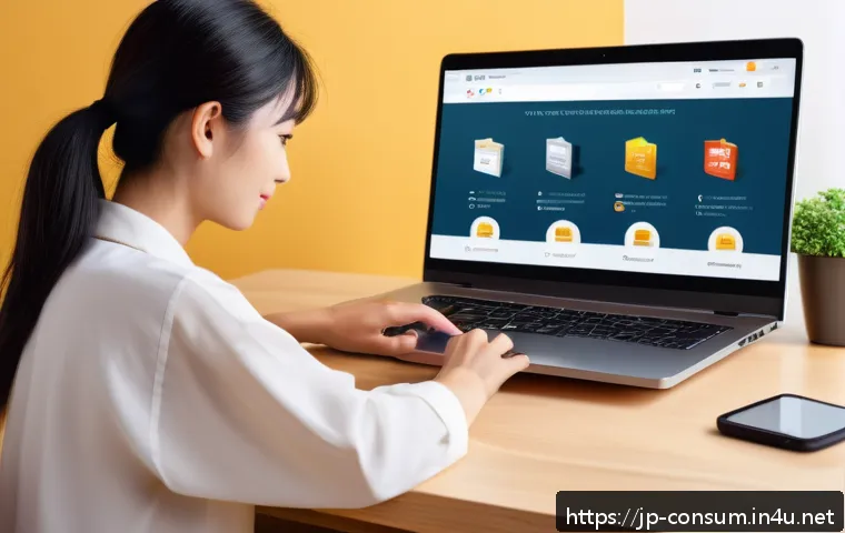 소비자 보호 관련 연구와 사례 탐구 - A modern Japanese online shopper browsing a trustworthy e-commerce website on a sleek laptop at a co...