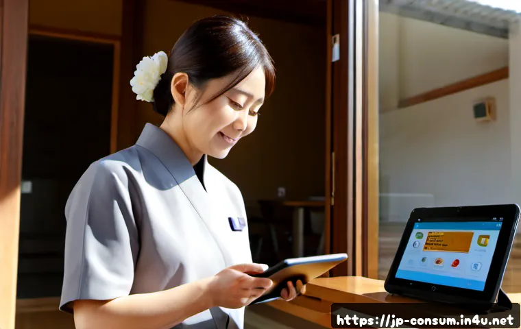 소비자 피해 예방 캠페인 사례 - Photorealistic Japanese consumer protection campaign scene in a bright community center, friendly st...