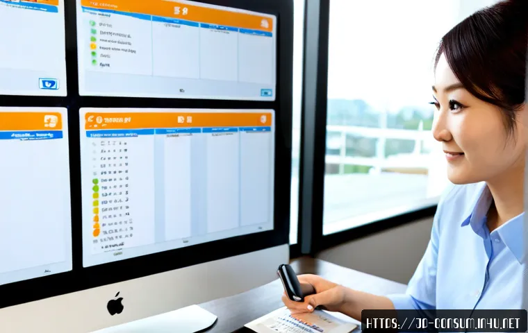 소비자 불만 관리 도구 비교 및 추천 - Photorealistic modern Japanese customer service office, friendly support manager comparing two unlab...